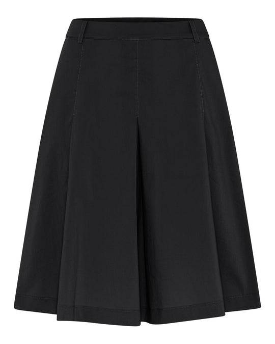 La Rouge Vilma Plissé Skirt i black med plisseringer.