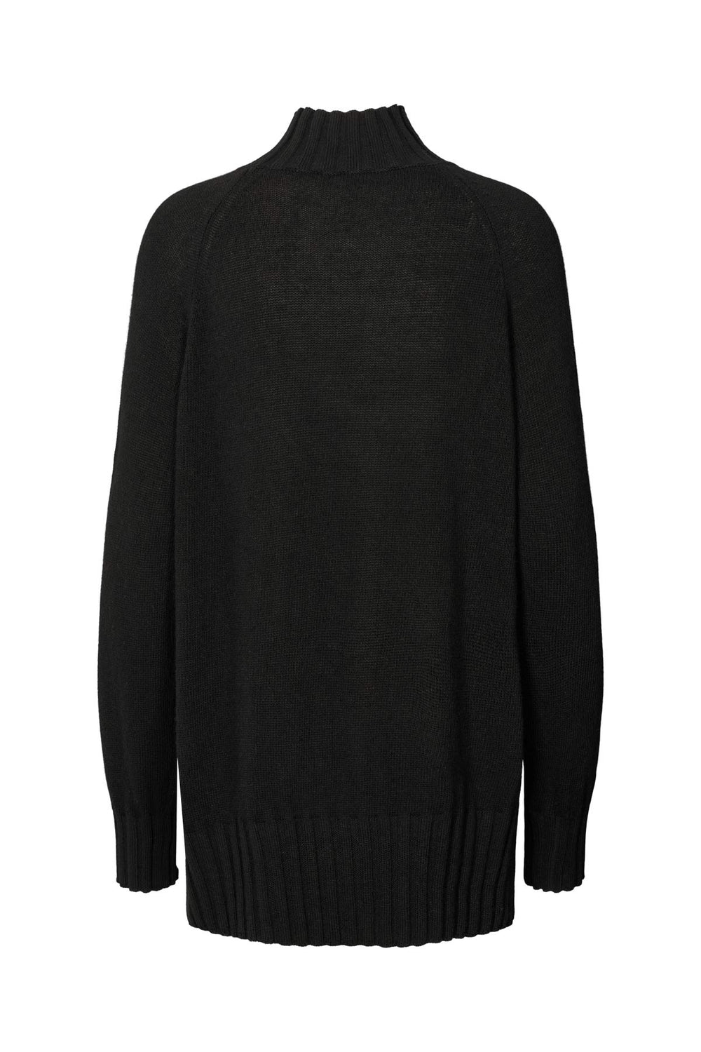 Rabens Saloner | Sweater | Saorise Jagged Split, black