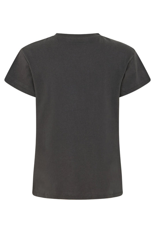 Rabens Saloner Ambla T-shirt faded black – T-shirt med print og afslappet pasform.