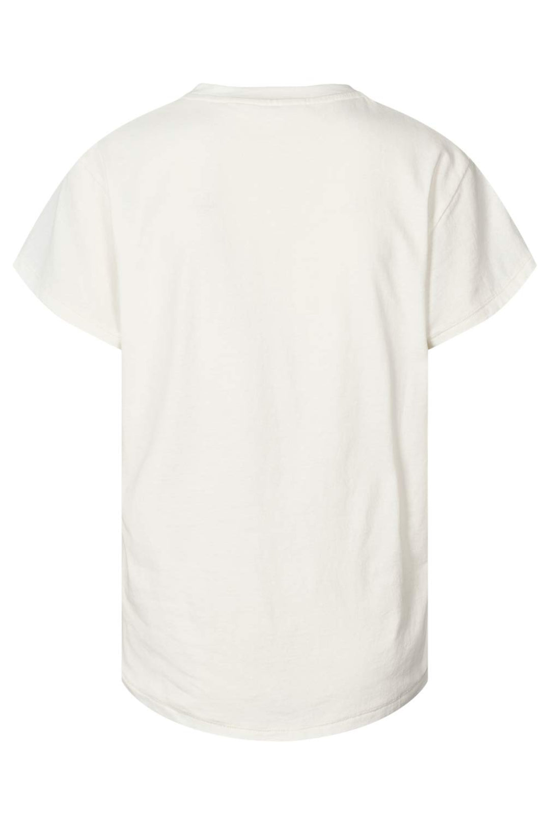 Rabens Saloner Ambla Postal T-shirt i chalk – bomulds t-shirt med vintage-inspireret print og afslappet pasform.