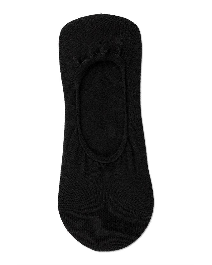 Note by Syversen 2pk Cotton Steps i sort – usynlige bomuldsstrømper til forår og sommer.
