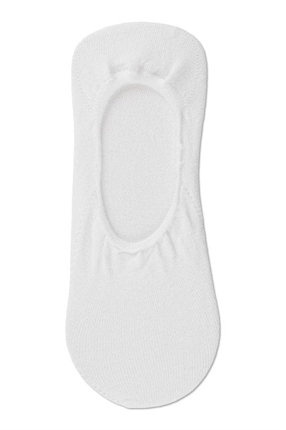 Note by Syversen 2pk Cotton Steps i hvid – usynlige bomuldsstrømper til forår og sommer.
