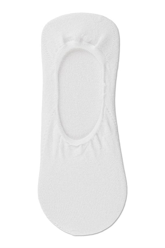 Note by Syversen 2pk Cotton Steps i hvid – usynlige bomuldsstrømper til forår og sommer.
