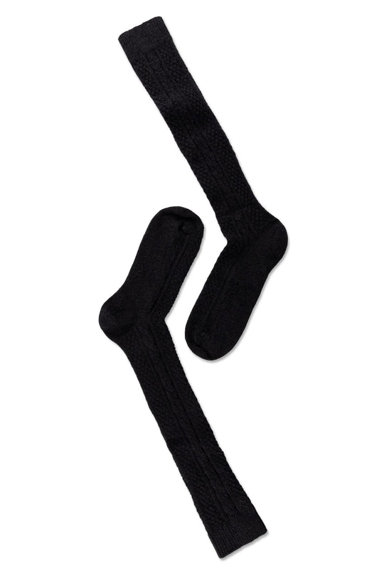Note by Syversen | Strømper | Wool knee high, black