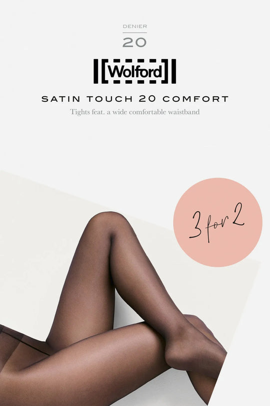 Strømpebukser | Wolford Satin Touch Comfort 3for2, 20, black