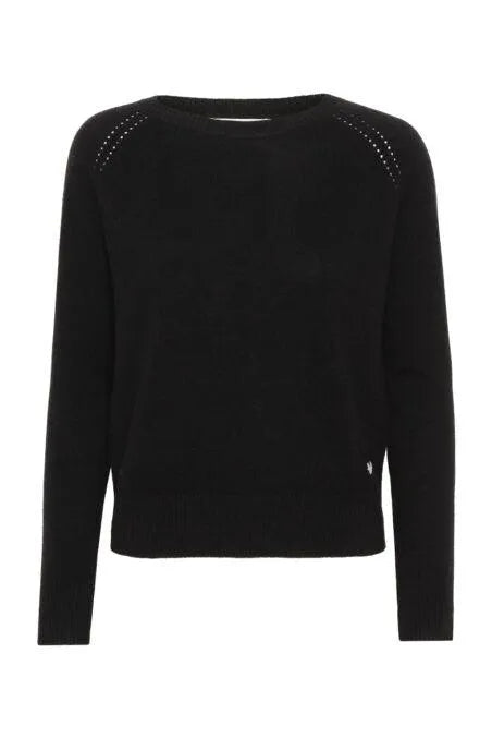 Wuth | Sweater | Pearl Cashmere Pullover, sort
