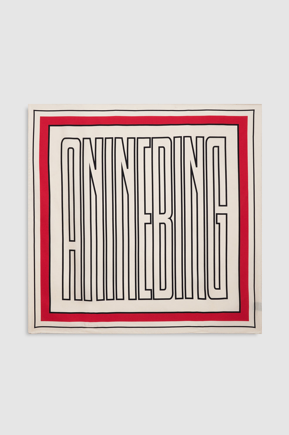 Anine Bing York Scarf AB i tango red i 100% silketwill.