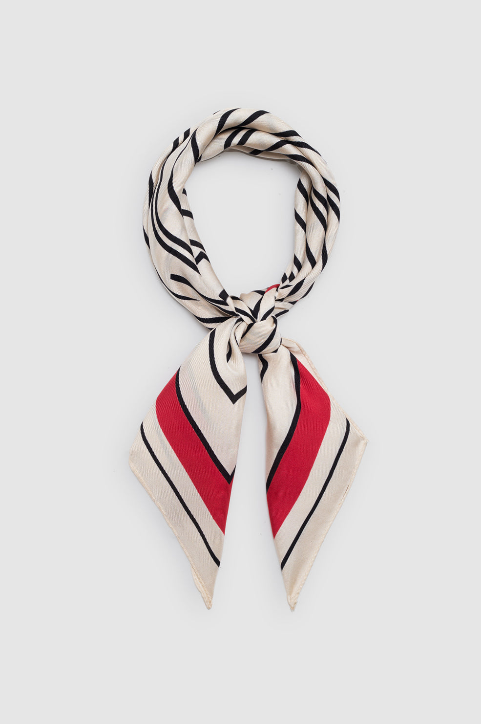 Anine Bing York Scarf AB i tango red i 100% silketwill.