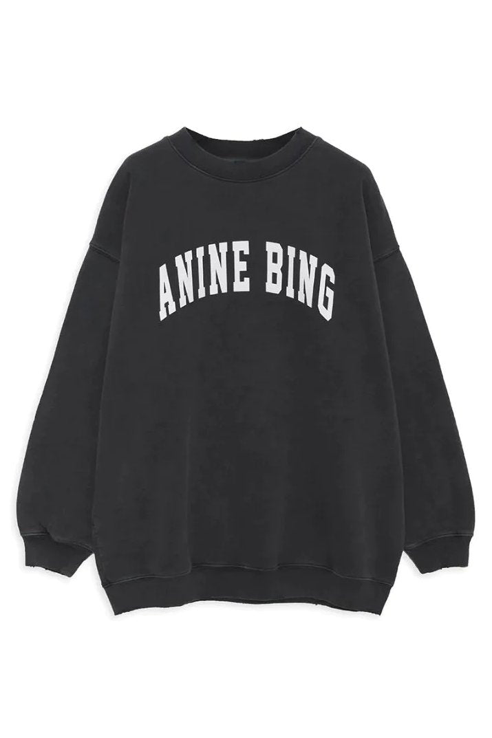Sweatshirt | ANINE BING Tyler, washed black