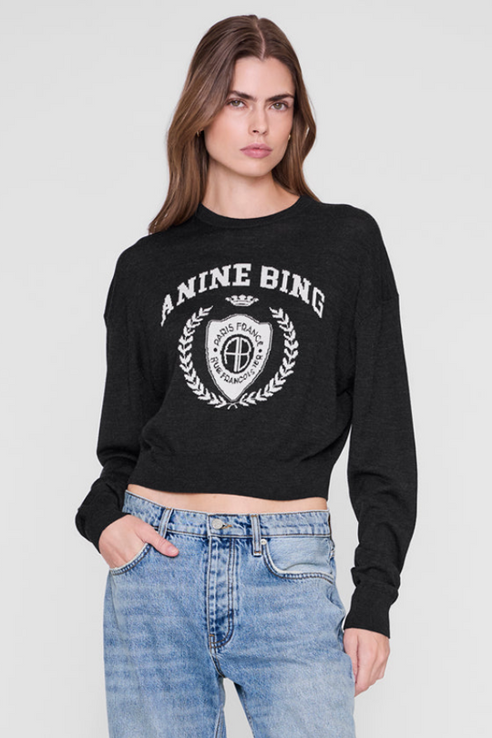  Anine Bing Mia Sweater i charcoal