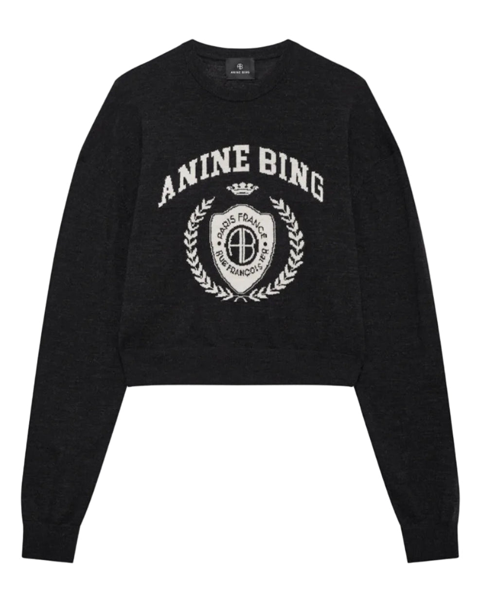  Anine Bing Mia Sweater i charcoal