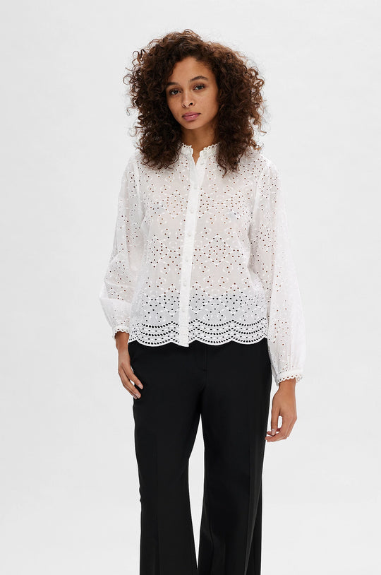 Selected Femme | Skjorte | Tatiana LS Shirt, bright white