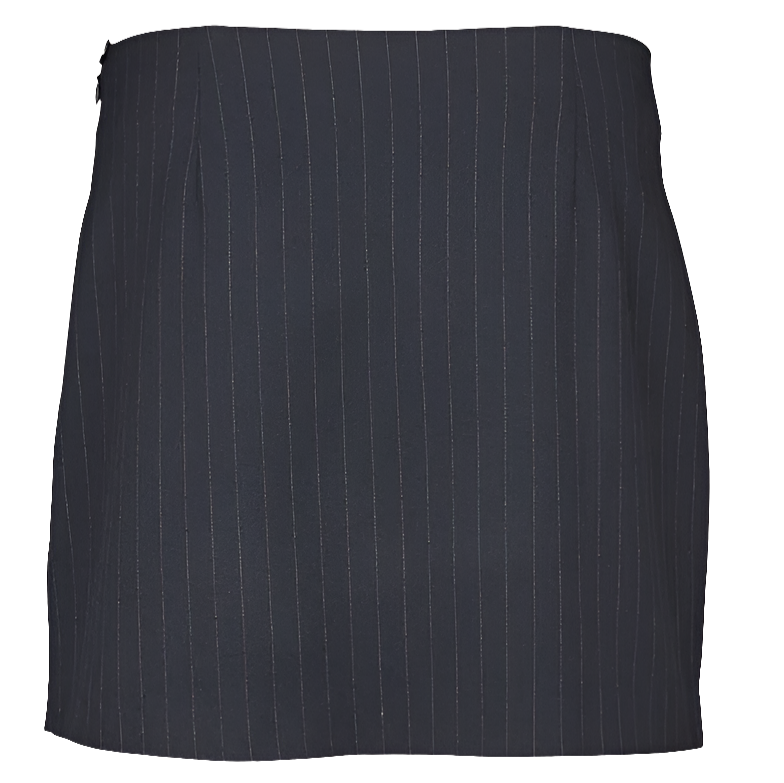 Basic Apparel Marjorie Short Skirt i navy - Kort nederdel i genanvendt polyester