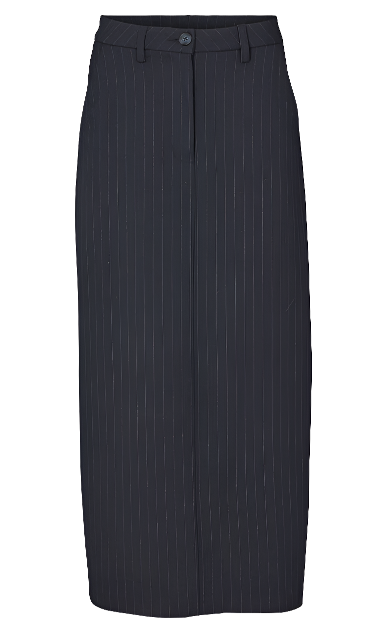 Basic Apparel Marjorie Long Skirt i Sky Captain - Lang nederdel i let genanvendt polyester