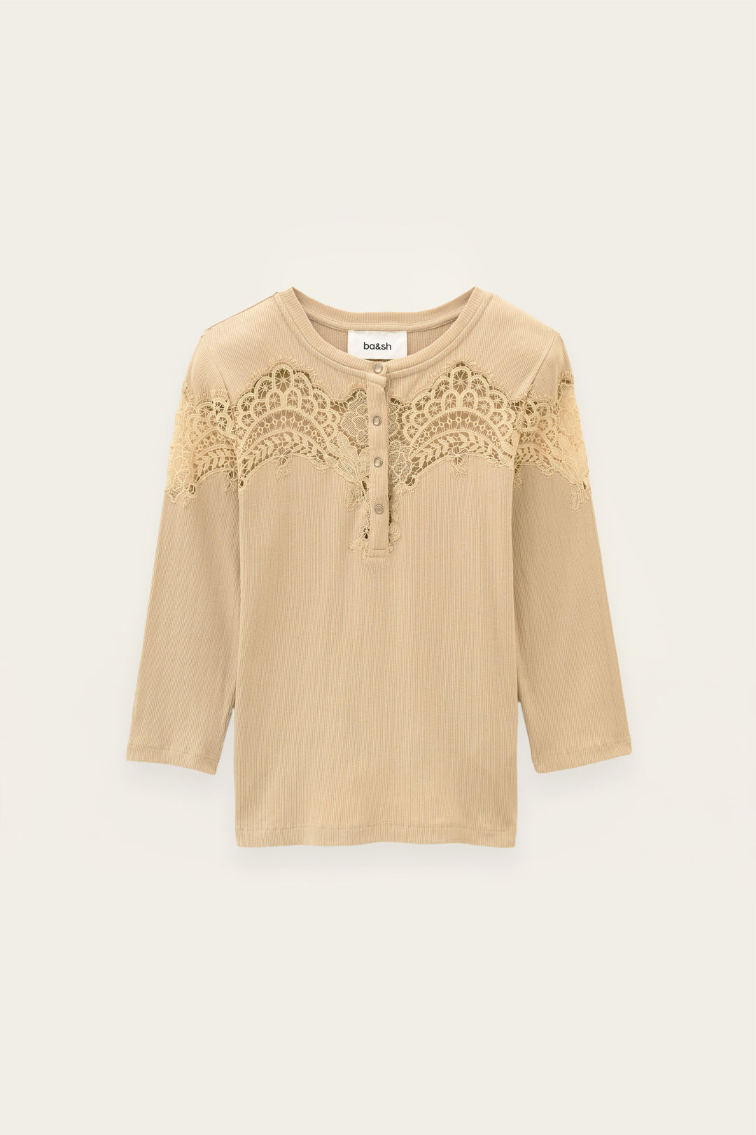 ba&sh Bess T-shirt i greige – billede 6
