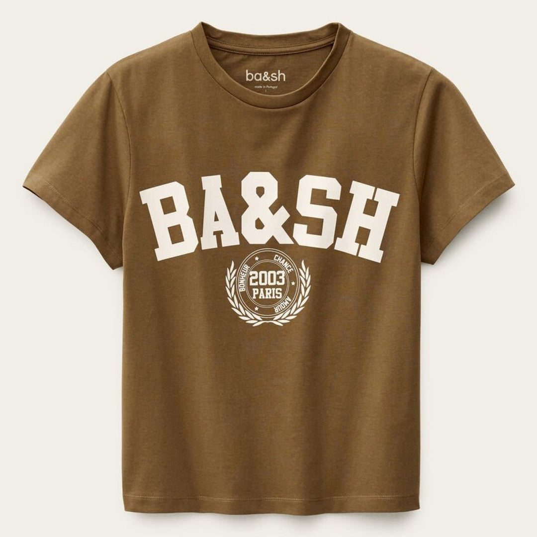 ba&sh Ioni T-shirt i café i 100% økologisk bomuld.