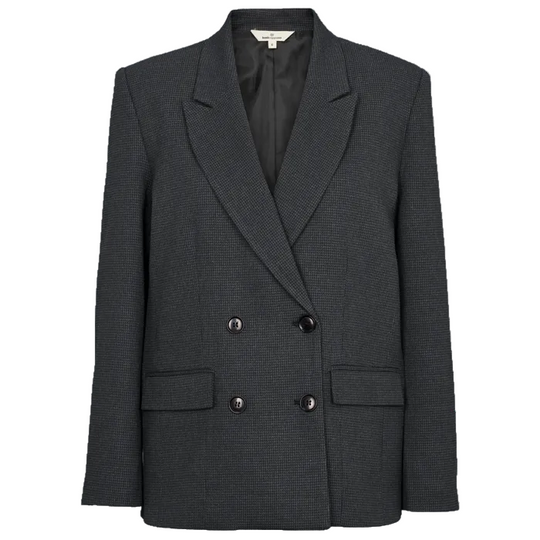 Basic Apparel Radi dobbeltradet blazer med frontlommer set forfra