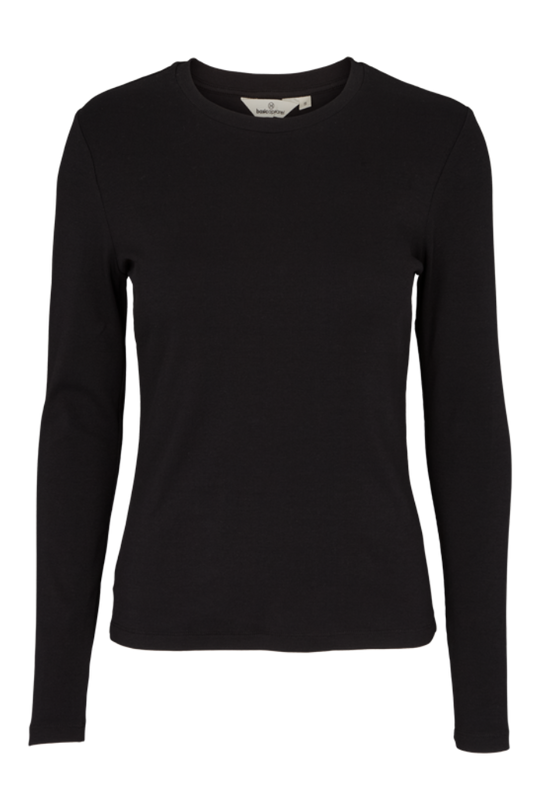 Basic Apparel Ludmilla LS Tee langærmet t-shirt – produktbillede forfra