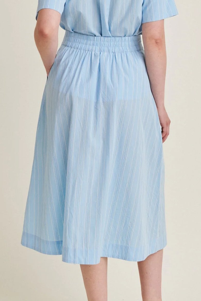Basic Apparel | Nederdel i økologisk bomuld | Marina Skirt, airy blue