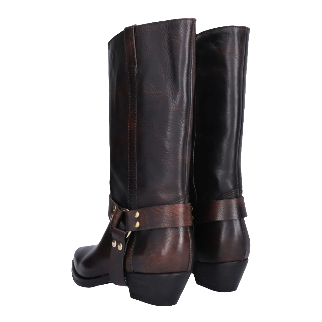 Billi Bi Cowboy støvler A7165, brun/sort – Cassandra