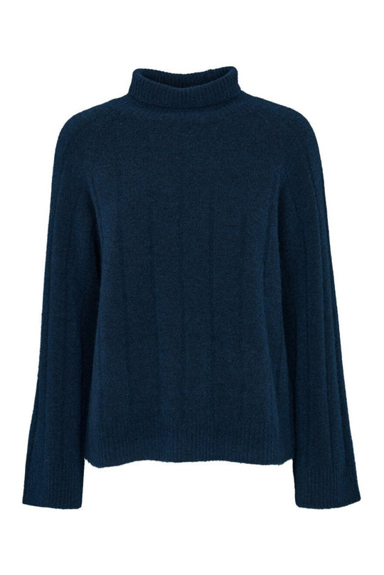 Sweater | Basic Apparel Claudia High Neck, sky captain