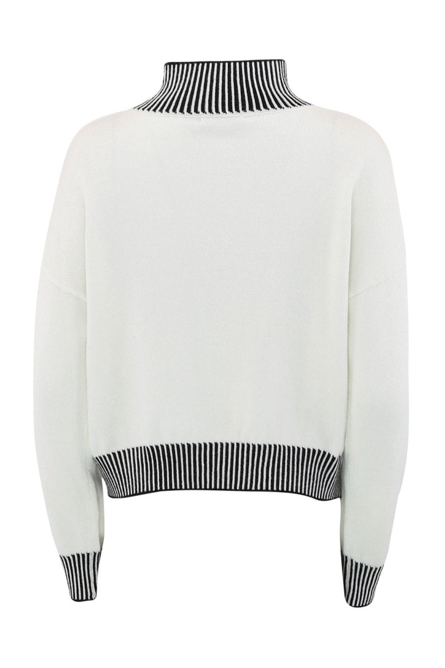 Continue | Strikket Sweater | Sheila, off white