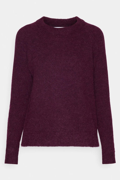 Selected Femme | Sweater | Lulu ls knit o-neck, winetasting
