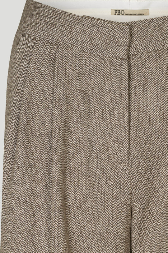 PBO Delina bukser i soft brown