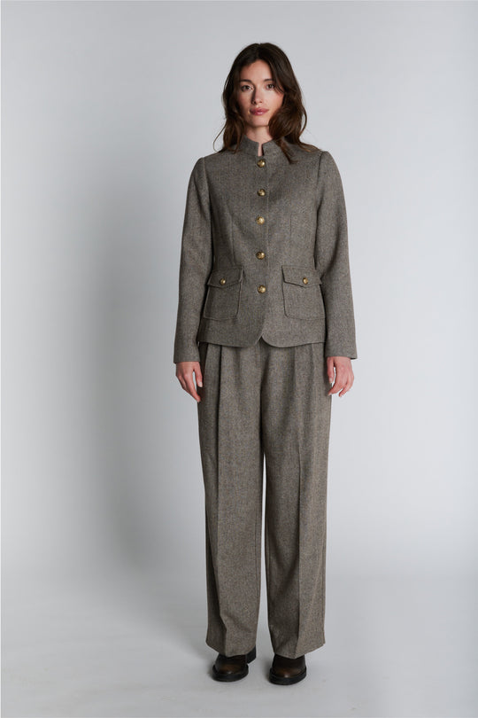 PBO Delina bukser i soft brown