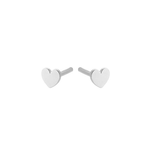 Pernille Corydon | Ørestikkere | Mini heart earsticks, sølv
