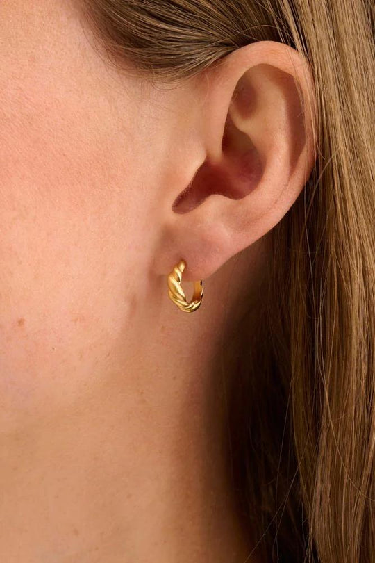 Pernille Corydon | Øreringe | Small hana earrings, forgyldt sølv