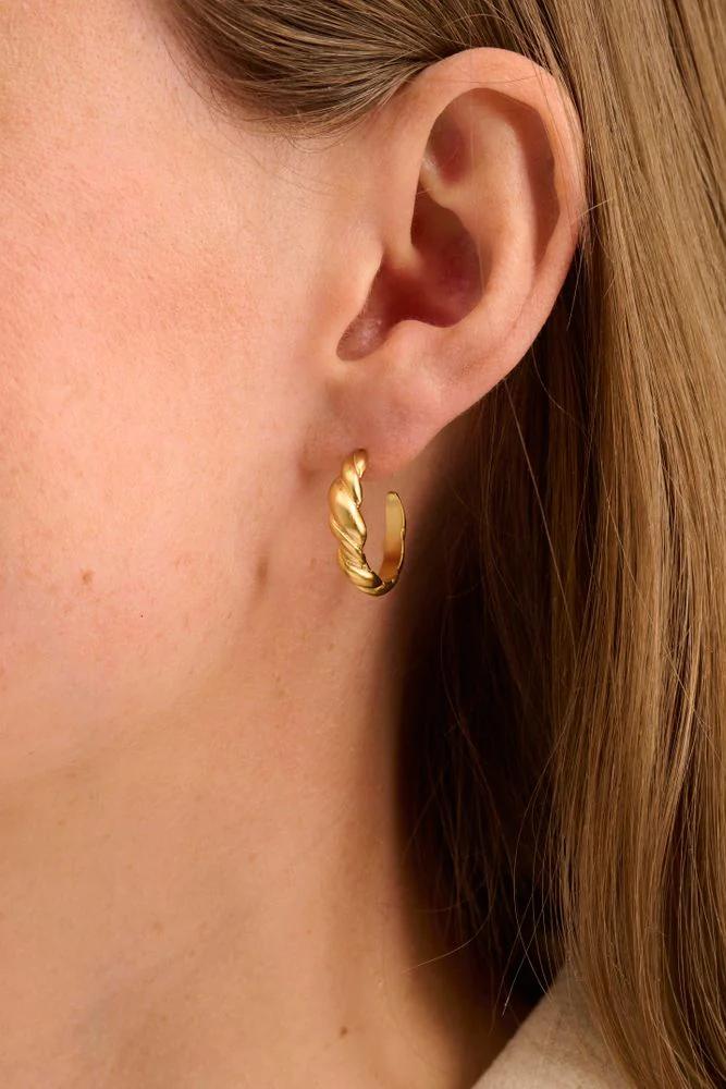 Pernille Corydon | Øreringe | Hana earrings, forgyldt sølv