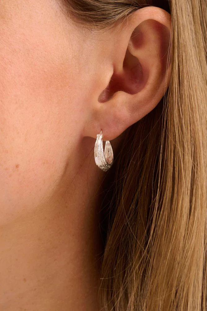 Pernille Corydon | Øreringe | Small coastline earrings, forgyldt sølv