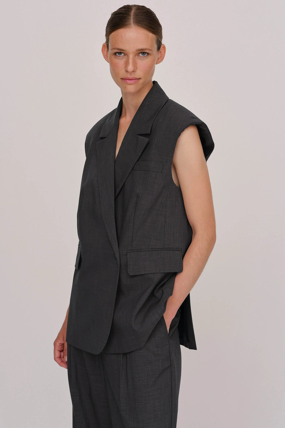 HERSKIND | Blazervest | Averill Vest, ebony