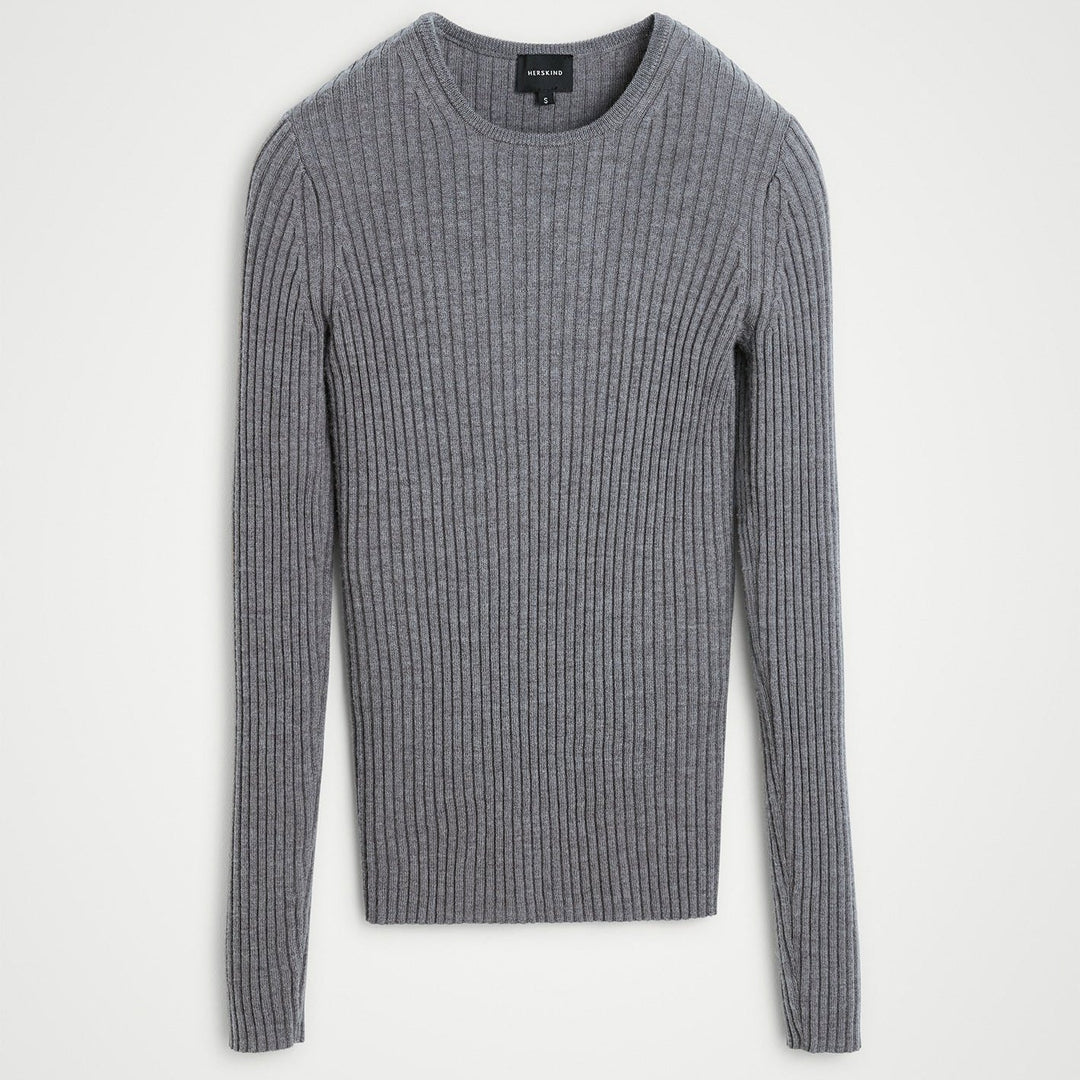 Herskind | Bluse | Camb Merino Wool, grey melange