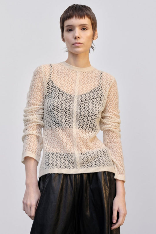 Herskind | Strikbluse | Silvia Knit Blouse, creme