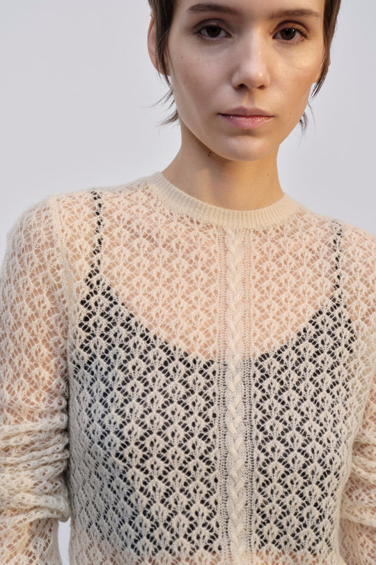 Herskind | Strikbluse | Silvia Knit Blouse, creme