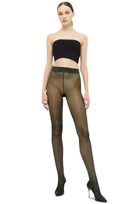 Wolford | Strømpebukser | Satin Touch Comfort, 20 denier, dark earth green