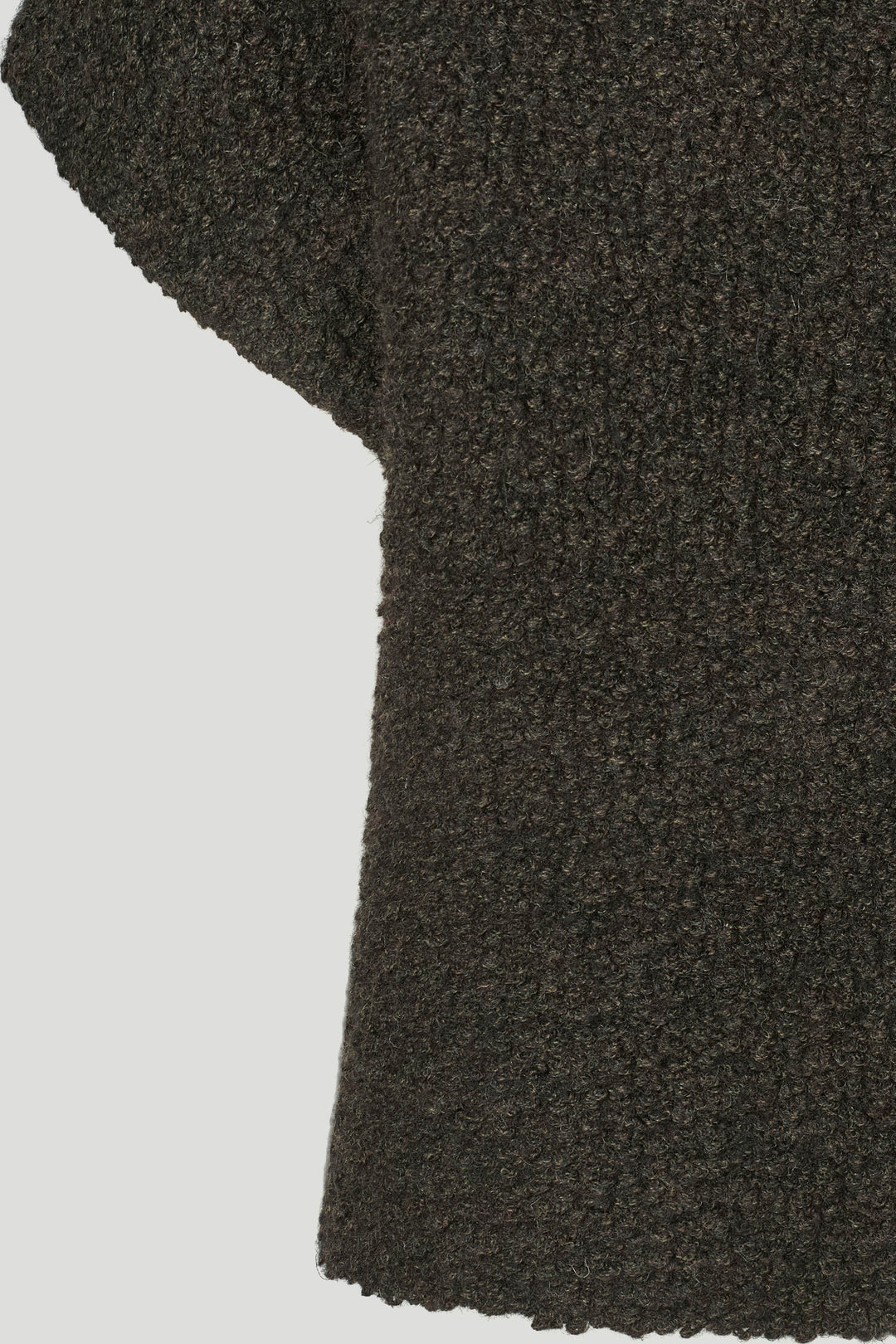 PBO Konia strikket vest i dark brown