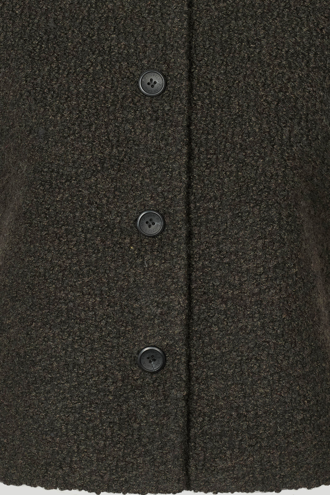 PBO Konia strikket vest i dark brown