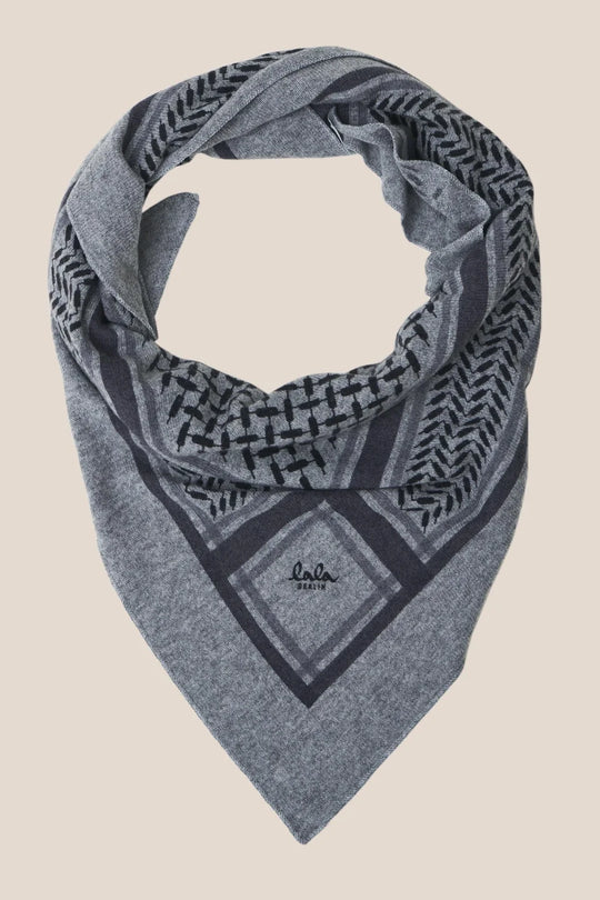 Lala Berlin | Tørklæde | Triangle Trinity Classic M, city/middlegrey melange