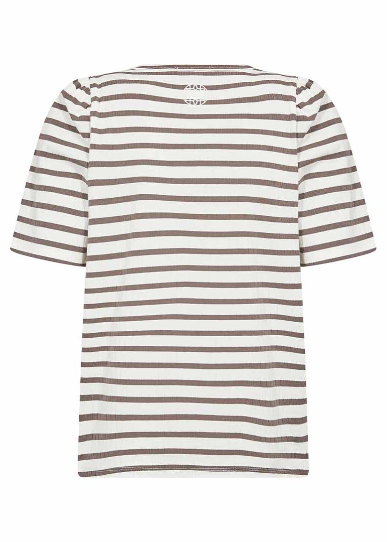 Leveté Room Neddie 1 T-shirt – stribet T-shirt med rund hals og korte ærmer.