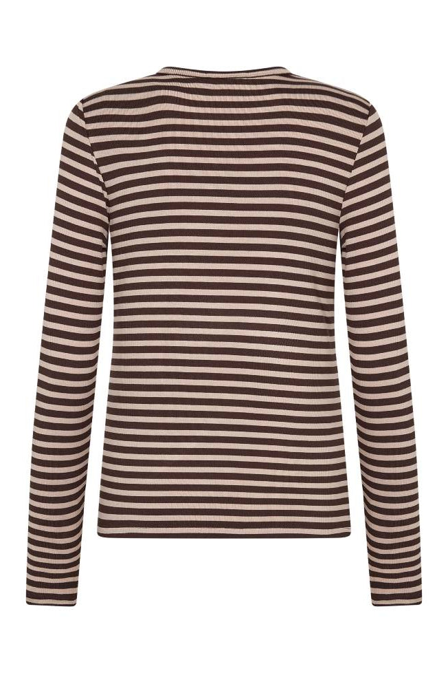 Leveté Room LR-Ika 11 stribet bluse – produktbillede bagfra