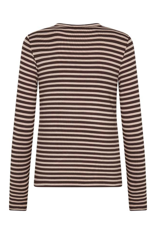 Leveté Room LR-Ika 11 stribet bluse – produktbillede bagfra