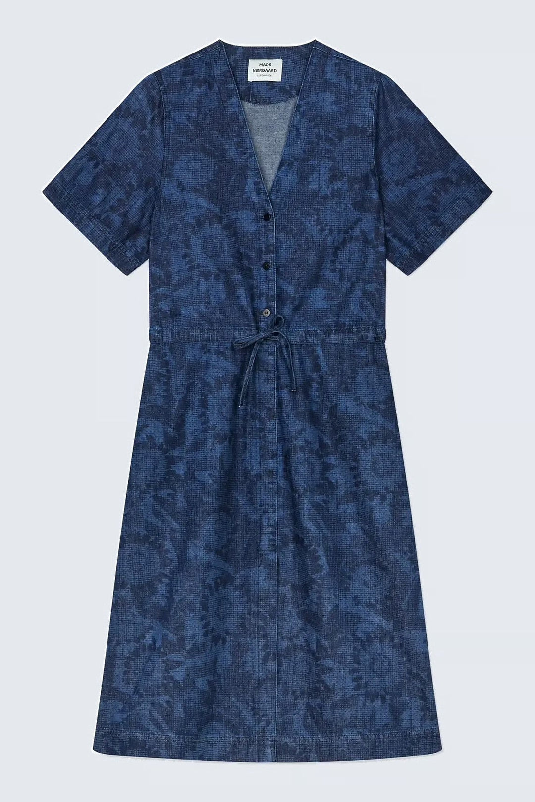 Mads Nørgaard Lazor Denim Sanne Dress med blomsterprint