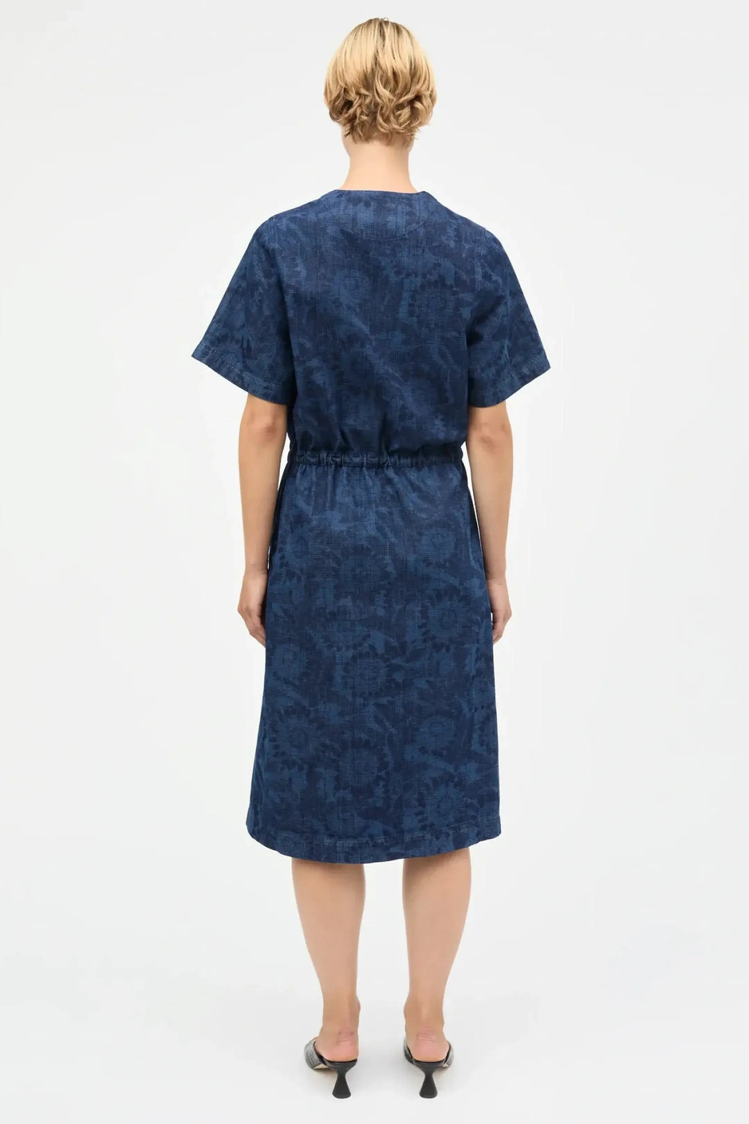 Mads Nørgaard Lazor Denim Sanne Dress med blomsterprint
