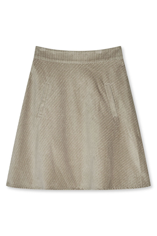 Mads Nørgaard Pretty Cord Stelly Skirt i Seneca Rock set forfra