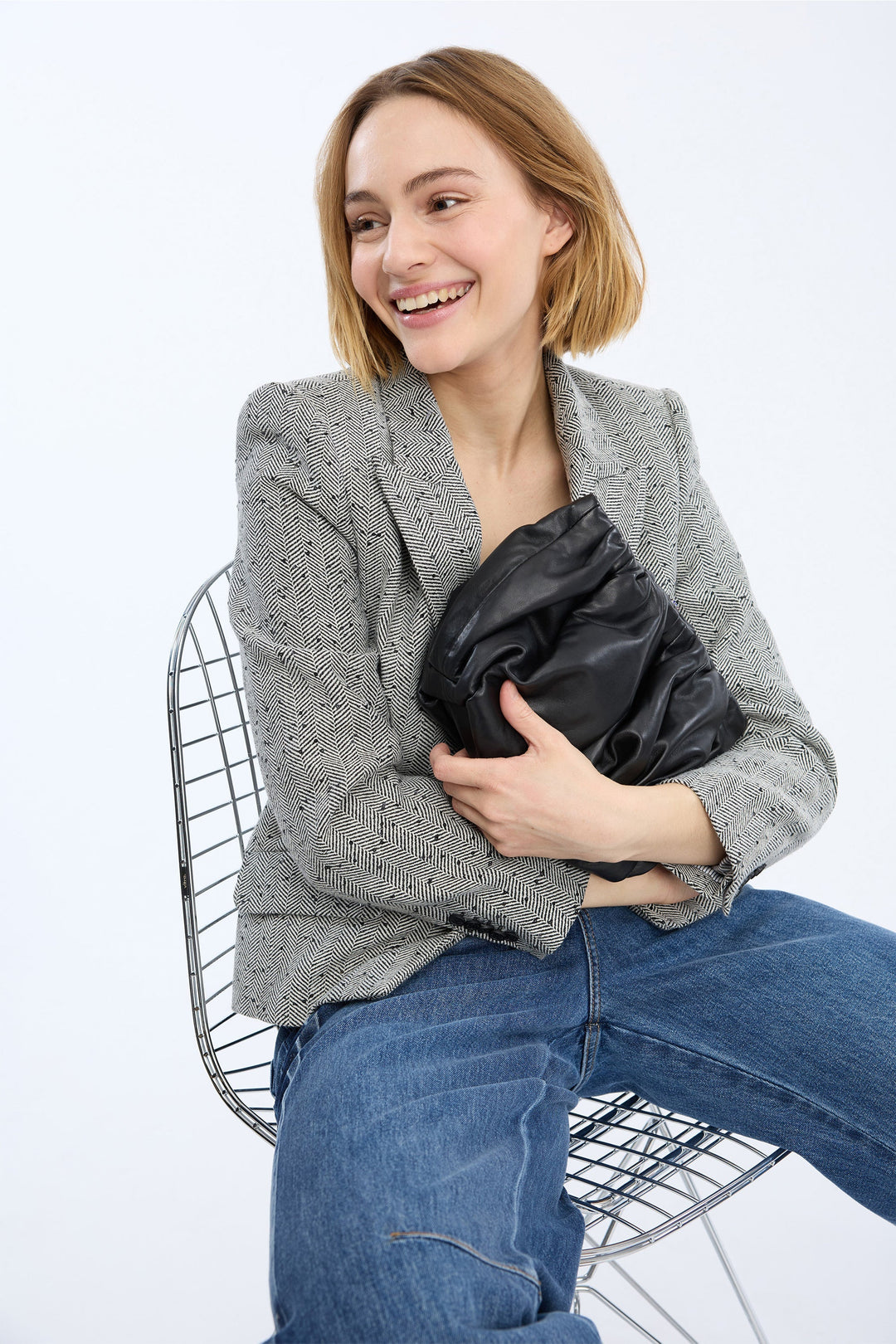 Munthe Lawo blazer i charcoal – billede 6