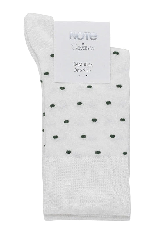 Note Bamboo Dots strømper 