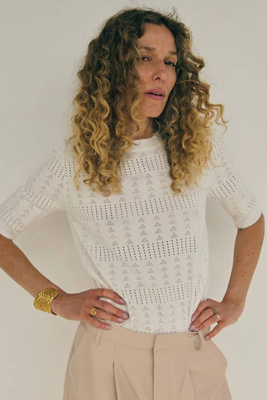 La Rouge | Bluse | Alma Knit, off white